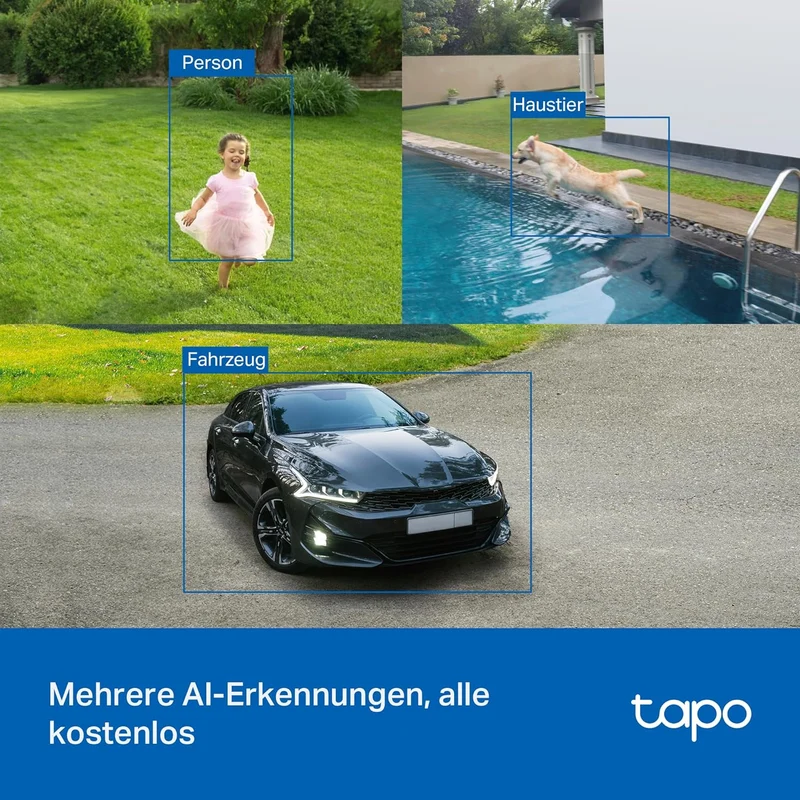 2K 4MP 10000mAh Solarbetriebene Akku Kamera | Tapo C425 KIT(2er-Pack)