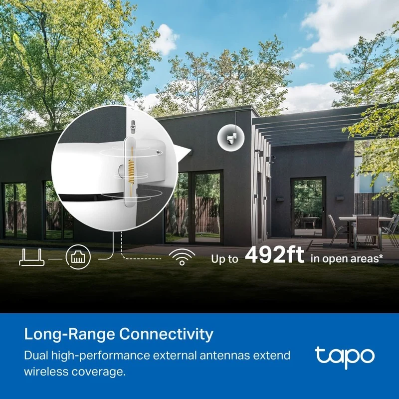 3K 5MP 360° Outdoor Kamera | Tapo C530WS(2er-Pack)