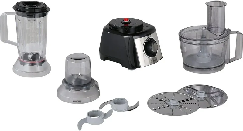 Bosch Küchenmaschine MCM3PM386, Kompakt MultiTalent 3, 50 Funktionen, Rührschüssel 2,3 L, Mixer 1,0 L, Leistung 900 W, Universalmesser, fein, grob