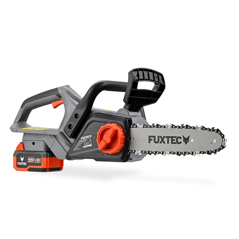 FUXTEC 20V Cordless Chainsaw FX-E1KS20 | 10 Inch | 4Ah Battery & Charger