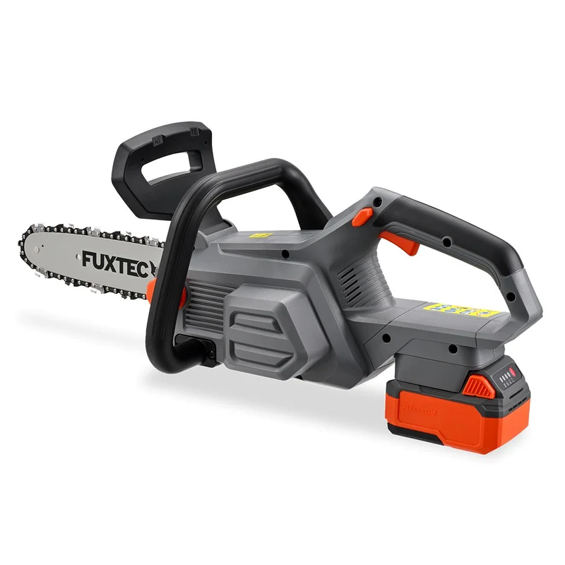 FUXTEC 20V Cordless Chainsaw FX-E1KS20 | 10 Inch | 4Ah Battery & Charger