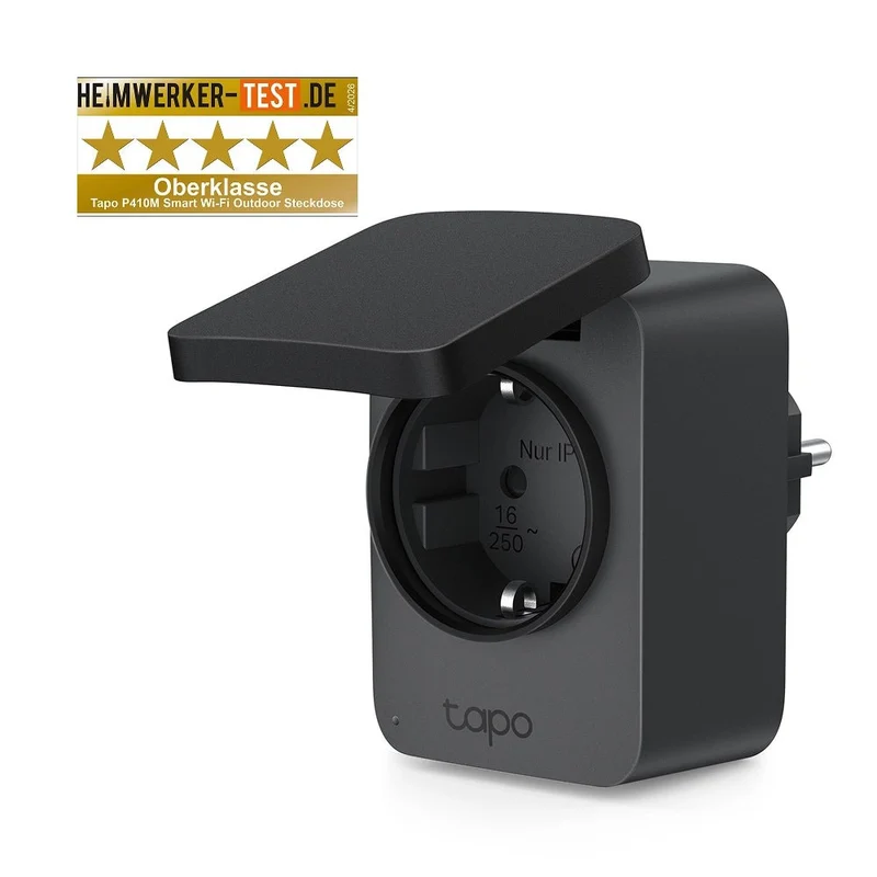 Tapo P410M | Outdoor WLAN Steckdose IP54 Spritzwasser- & Staubgeschützt