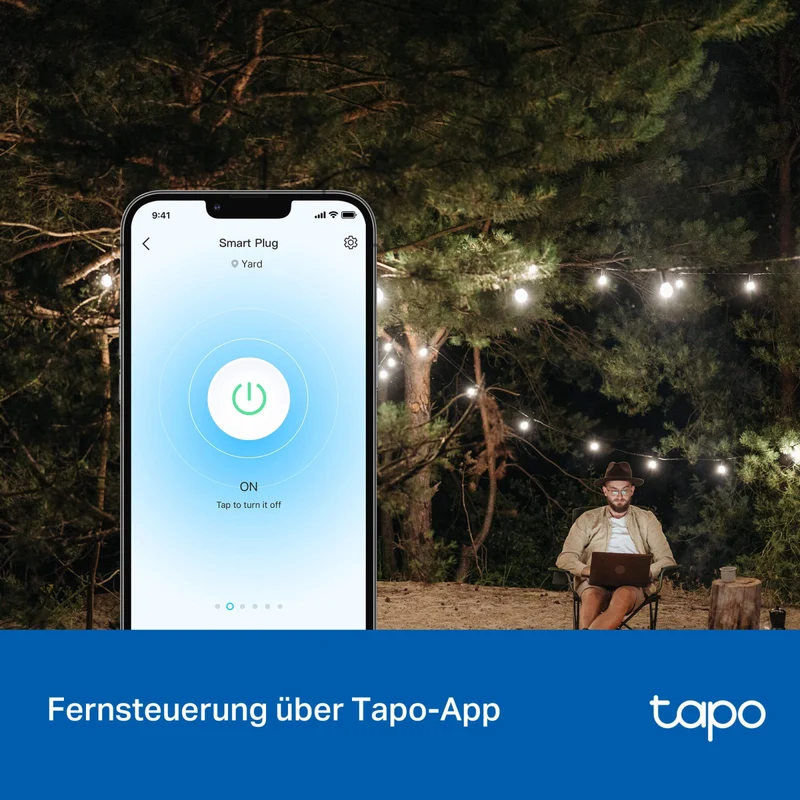 Tapo P410M | Outdoor WLAN Steckdose IP54 Spritzwasser- & Staubgeschützt