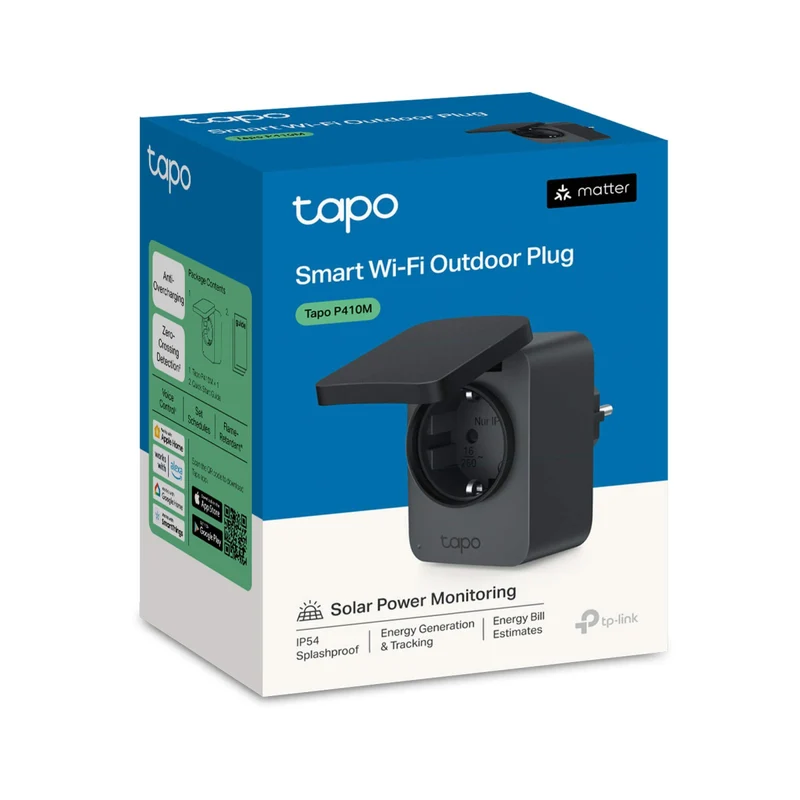 Tapo P410M | Outdoor WLAN Steckdose IP54 Spritzwasser- & Staubgeschützt