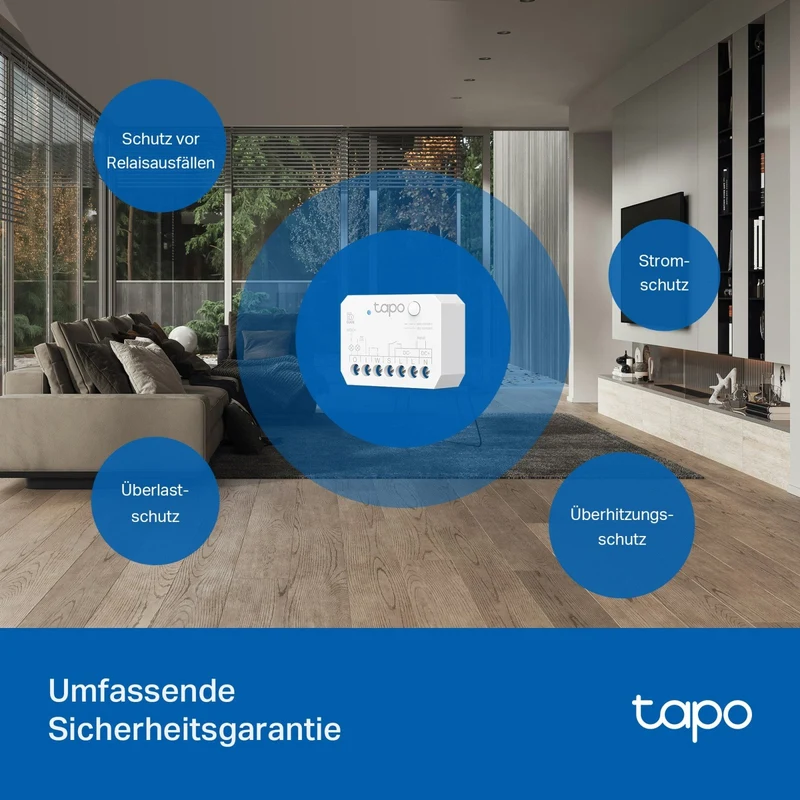 Tapo S110E | 1-Kanal Smart Relaisschalter Garagentor Energieüberwachung