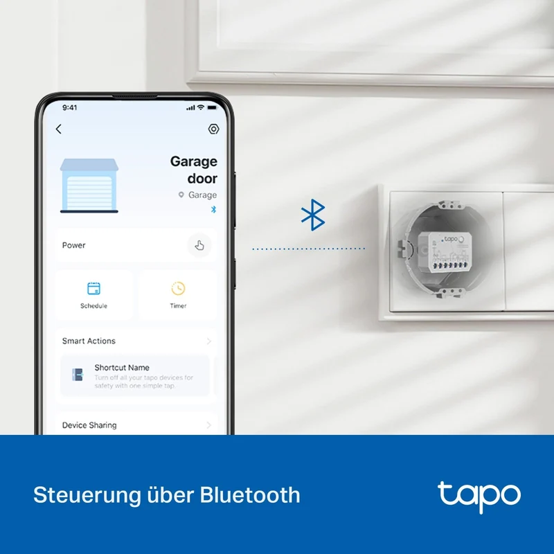 Tapo S110E | 1-Kanal Smart Relaisschalter Garagentor Energieüberwachung