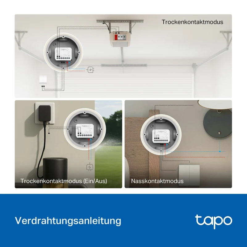 Tapo S110E | 1-Kanal Smart Relaisschalter Garagentor Energieüberwachung