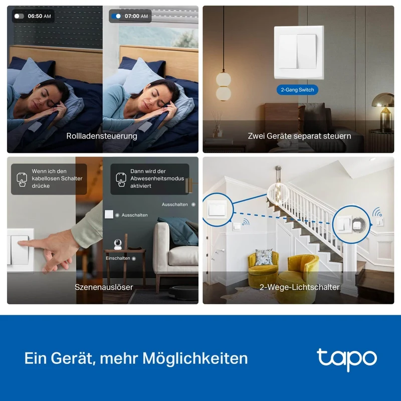Tapo S112 | 2-Kanal Smart Relaischalter Rolladen Energieüberwachung