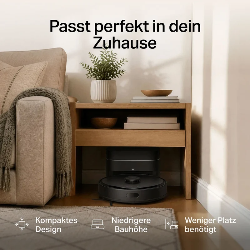 25.000 Pa Saug- & Wischroboter mit kompakter Absaugstation | Tapo RV30 Max Turbo