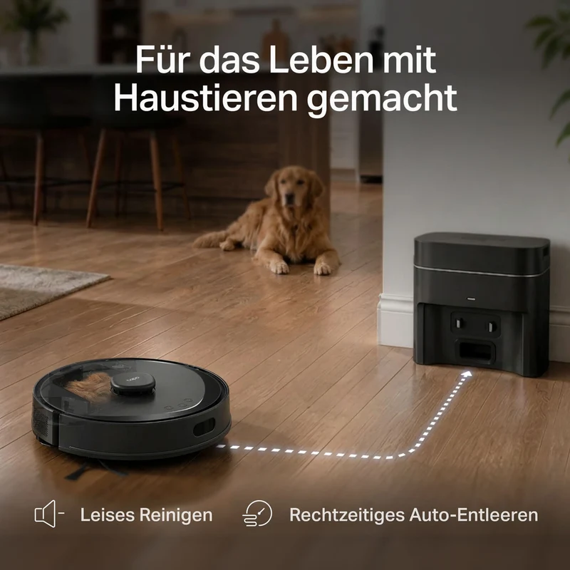 25.000 Pa Saug- & Wischroboter mit kompakter Absaugstation | Tapo RV30 Max Turbo
