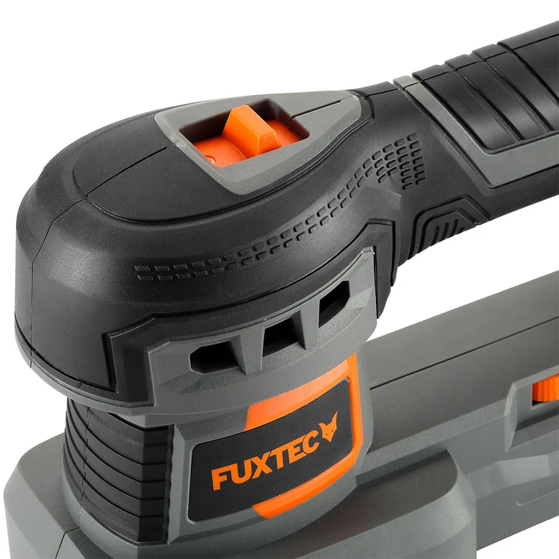 B-WARE FUXTEC 20V Akku Schwingschleifer FX-E1MS20 SET mit 1 x Akku 2Ah, 1 x Ladegerät 1A