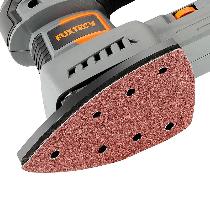 B-WARE FUXTEC 20V Akku Schwingschleifer FX-E1MS20 SET mit 1 x Akku 2Ah, 1 x Ladegerät 1A
