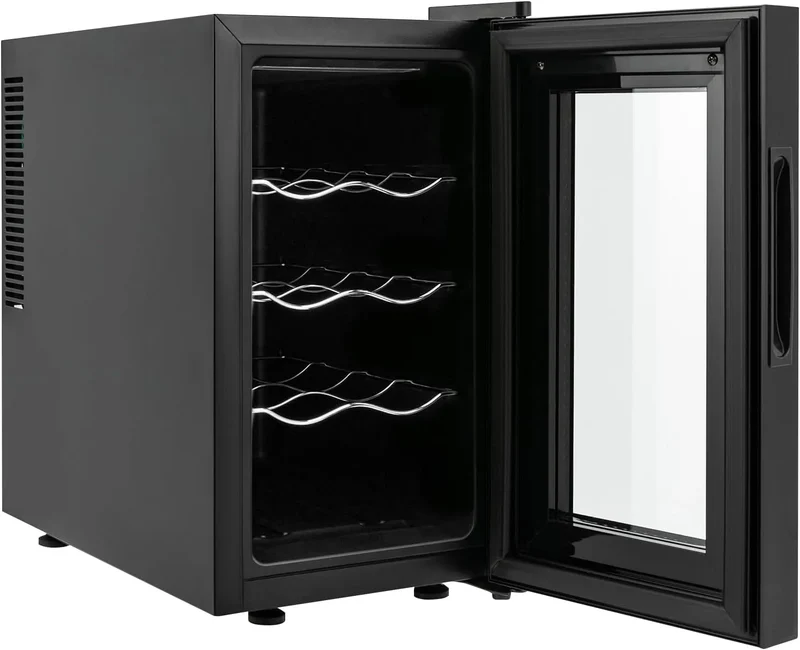 Kühlschrank, Bar usw 23L, Getränke-Weinkühler in freistehender Ausführung Weinkühlschränke, Büro, 8 Flaschen Weinkühlschrank, für Hause, Hotel