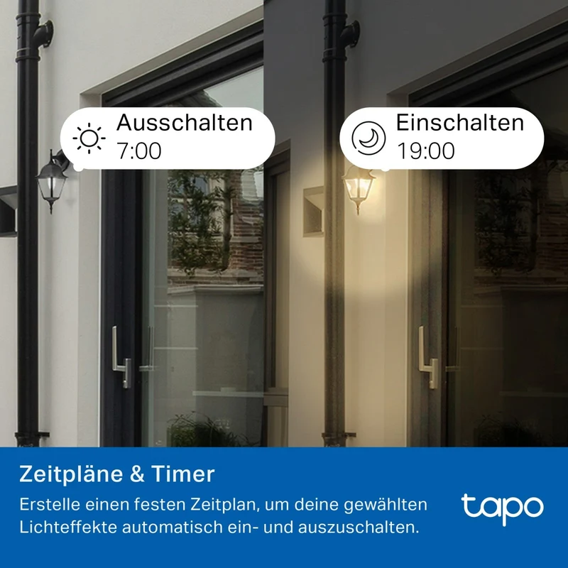 E14 & 470 Lumen Tapo L430C(2er-Pack) | WLAN Glühbirne mehrfarbig