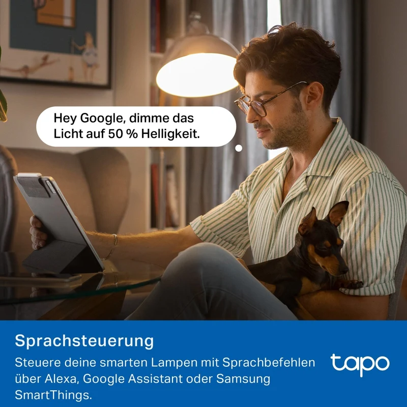 E14 & 470 Lumen Tapo L430C(2er-Pack) | WLAN Glühbirne mehrfarbig