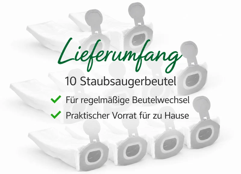6 Staubsaugerbeutel Microvlies 5 lagig geeignet Vorwerk Kobold VK7 VK 7 FP7 FP 7