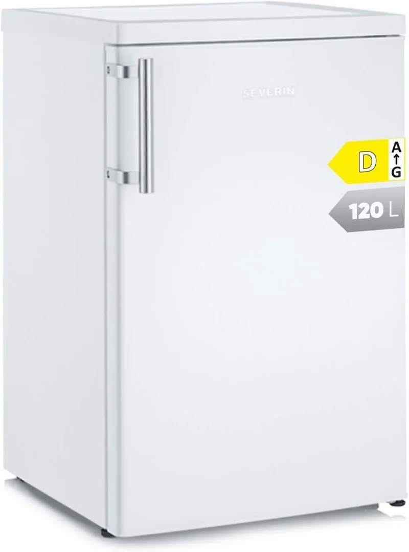 Severin Kühlschrank VKS 8808, Fassungsvermögen 120 L Nutzinhalt, Vollraumkühlschrank, große Veggiebox, weiß, 41 dB, extrem leise