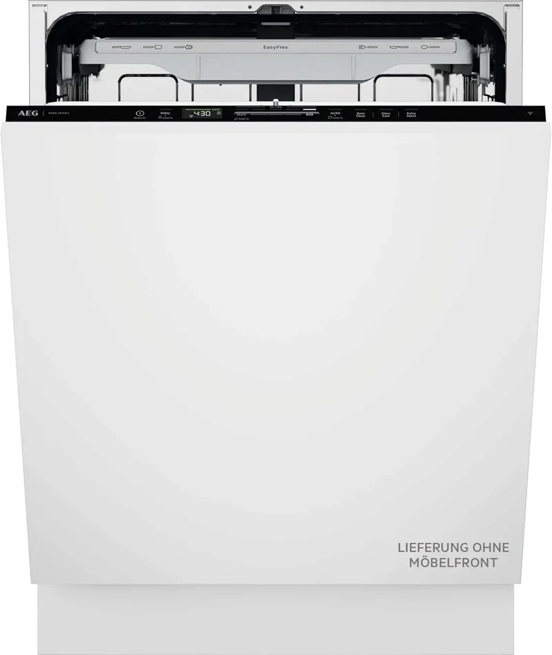 AEG Geschirrspüler AEG 8000 GI8200A2TC, 38 dB mit ExtraSilent, nur 8,4L Wasserverbrauch, vielseitige Körbe & sichere Glasreinigung, Breite 60cm