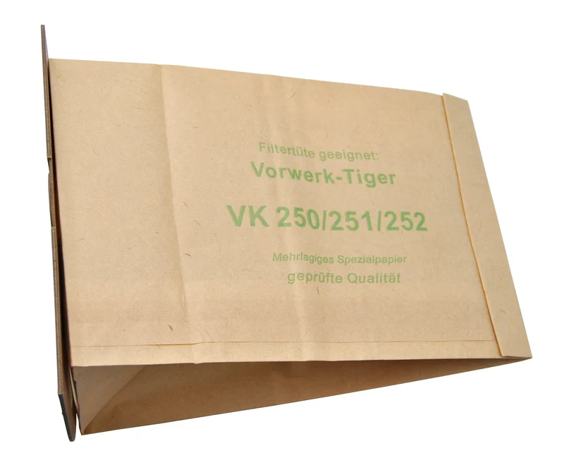 20 Staubsaugerbeutel inklusive Abluft- und Motorschutzfilter geeignet für Vorwerk Tiger VT 250 251 252