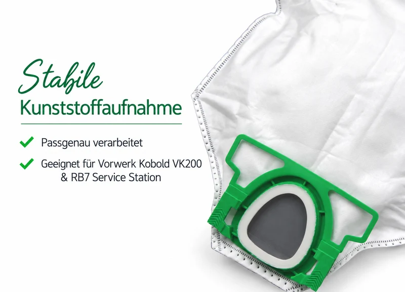 18 Vlies Staubsaugerbeutel Beutel geeignet für Vorwerk Kobold VK 200 FP 200