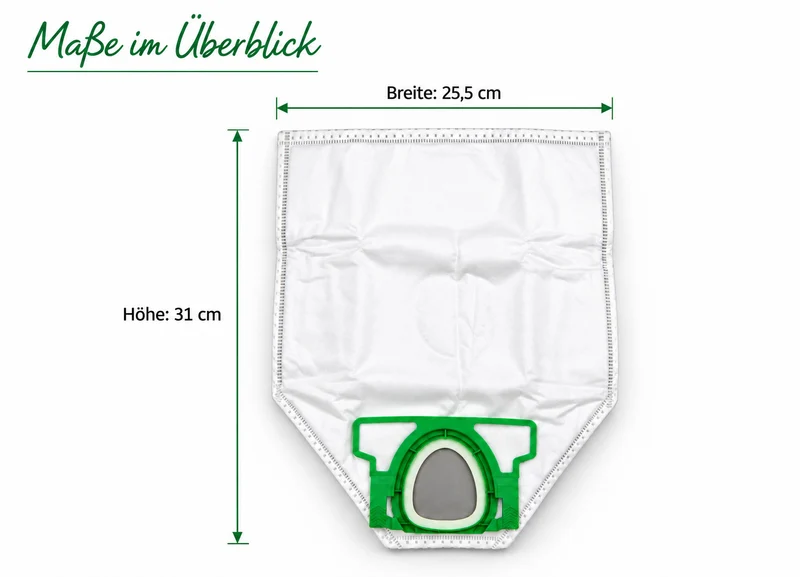 18 Vlies Staubsaugerbeutel Beutel geeignet für Vorwerk Kobold VK 200 FP 200