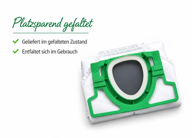 6 Vlies Staubsaugerbeutel Beutel geeignet für Vorwerk Kobold VK 200 FP 200