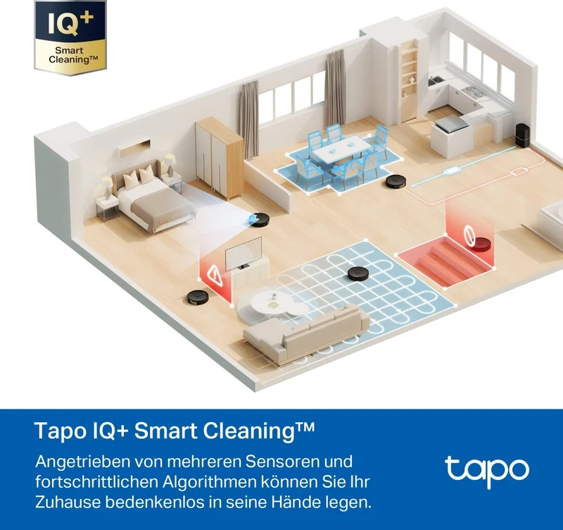 5300 Pa Saugroboter mit Wischfunktion | Tapo RV30 Max