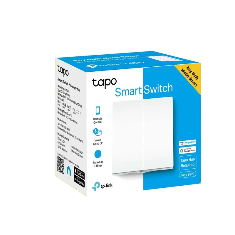 Tapo S220 | 2-Wege Smart Lichtschalter, kein Nullleiter erforderlich
