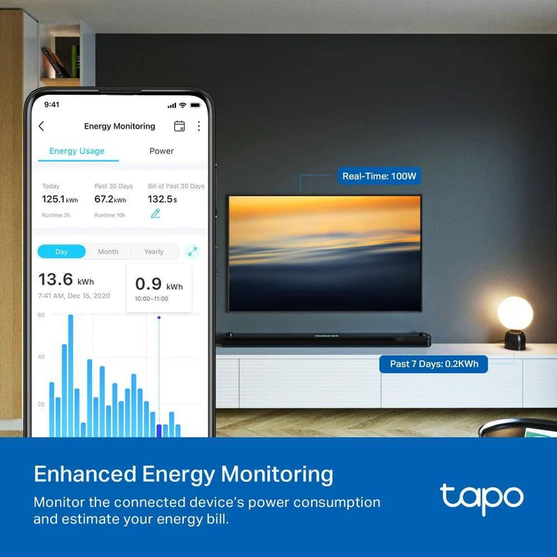 Tapo P115(4er-Pack) | Nano design WLAN Steckdose Energieüberwachung