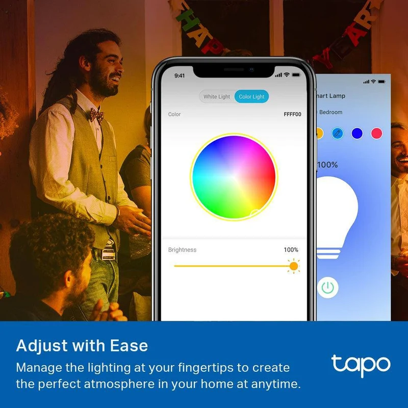 E27 & 806 Lumen Tapo L530E(4er-Pack) | WLAN Glühbirne mehrfarbig