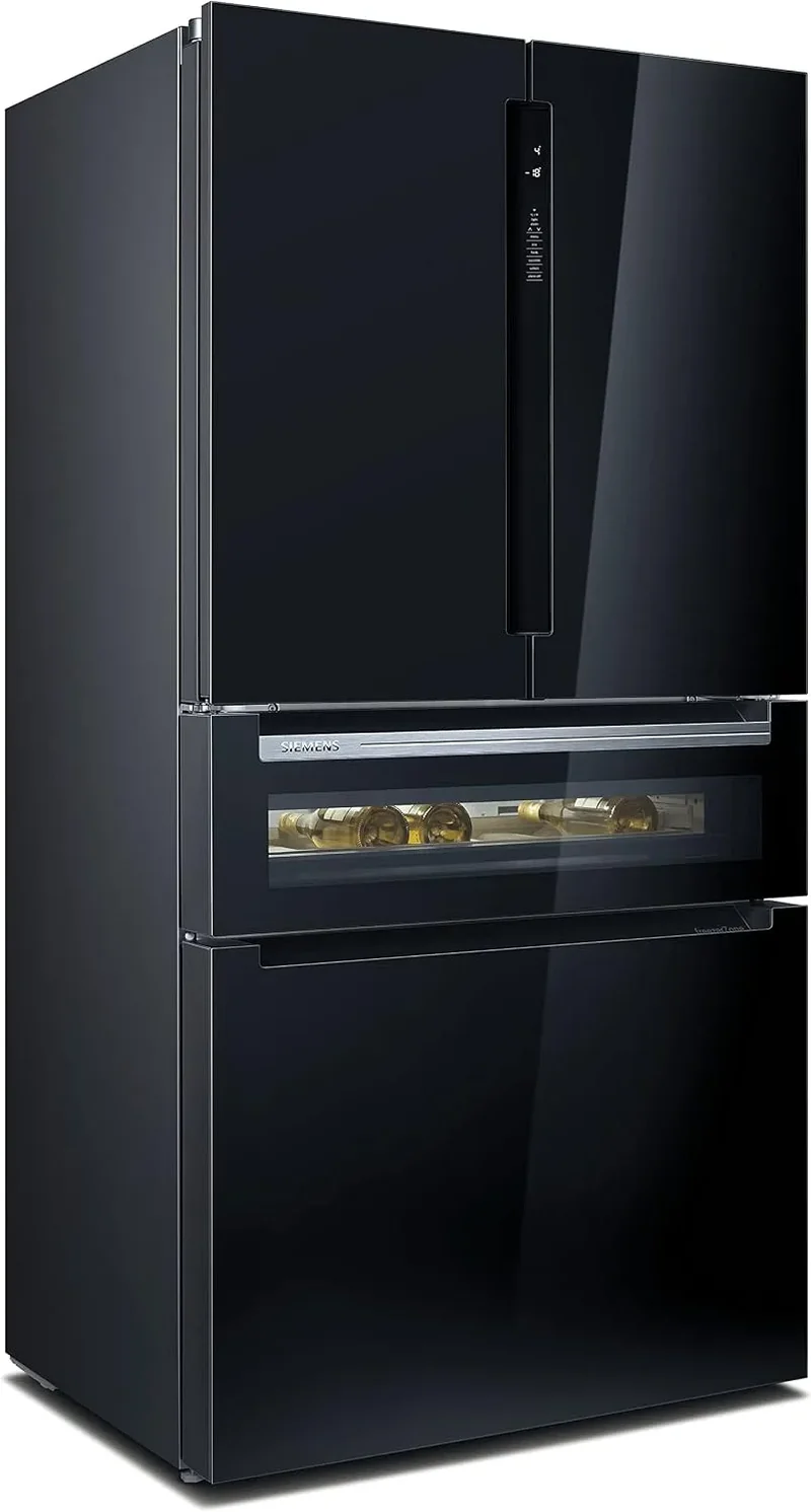 Siemens Kühlschrank KF96NVPEA iQ300, Maße 183 x 91 cm, Fassungsvermögen 405 L Kühlen & 200 L Gefrieren, Multi-Door, hyperFresh längere Frische