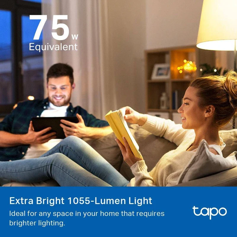 E27 & 1055 Lumen Tapo L535E | WLAN Glühbirne mehrfarbig & Matter zertifiziert