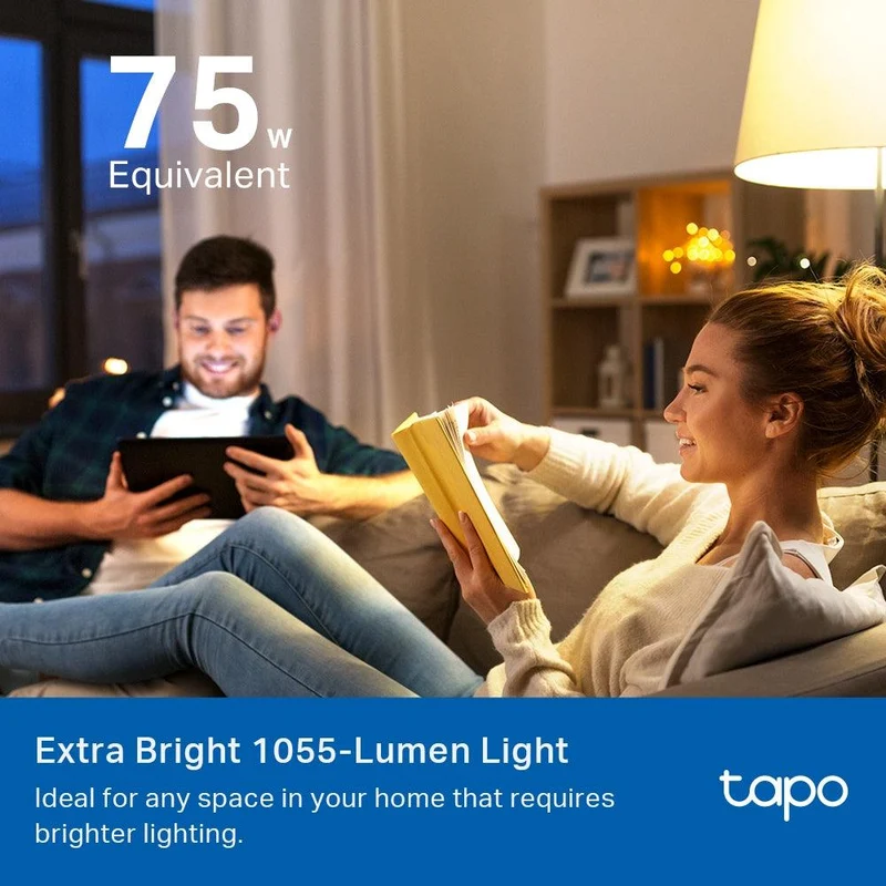 E27 & 1055 Lumen Tapo L535E | WLAN Glühbirne mehrfarbig & Matter zertifiziert