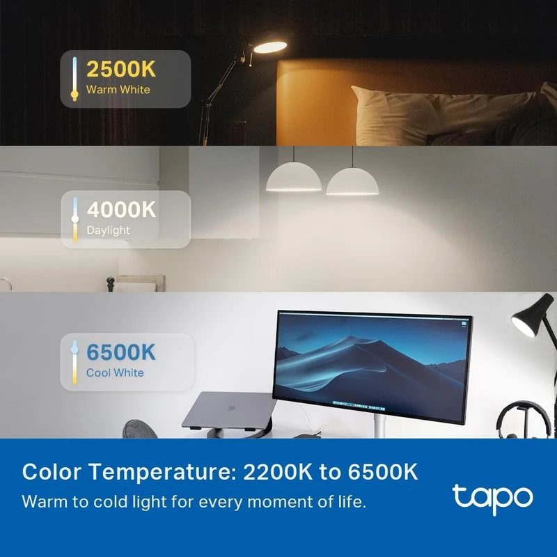 E27 & 1055 Lumen Tapo L535E | WLAN Glühbirne mehrfarbig & Matter zertifiziert
