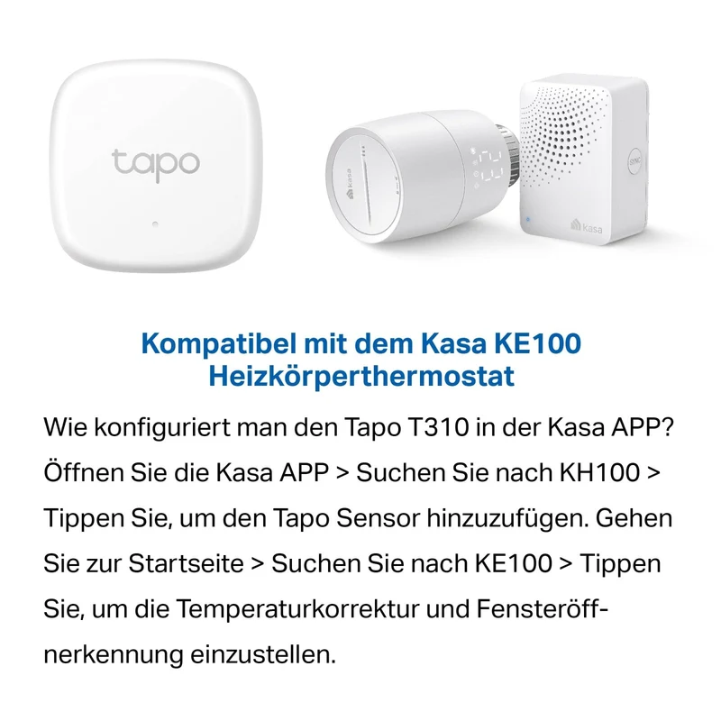 Tapo T310 | Smart Temperatur- und Feuchtigkeitsmonitor Echtzeitdaten