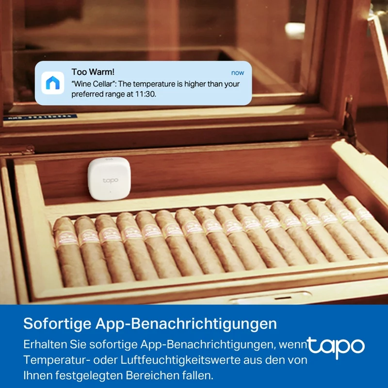 Tapo T310 | Smart Temperatur- und Feuchtigkeitsmonitor Echtzeitdaten