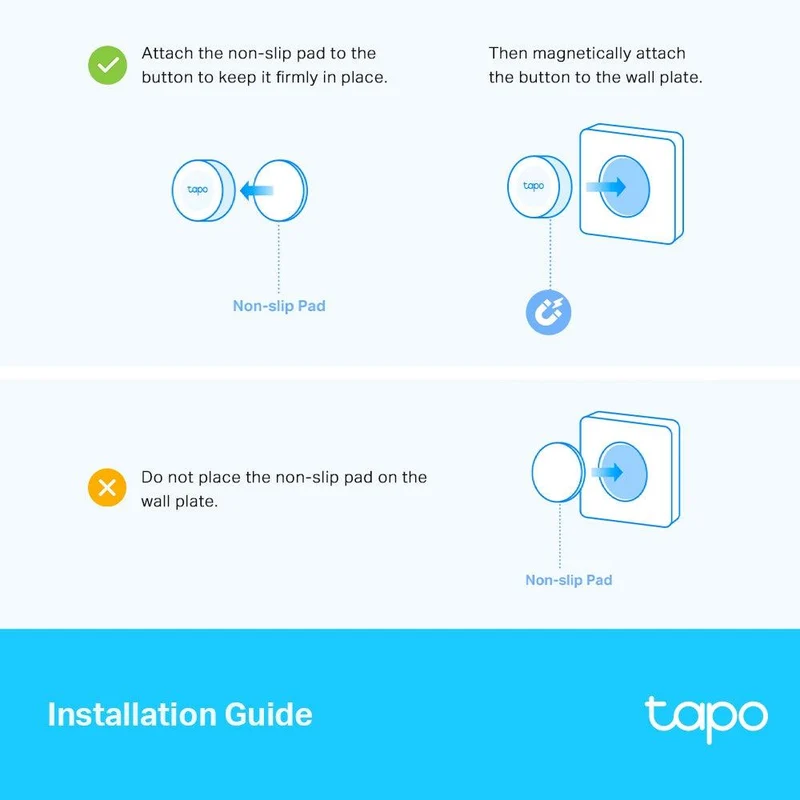 Tapo S200D | Smart Dimmer Schalter benutzerdefinierten Aktionen (Antippen, Drehen)