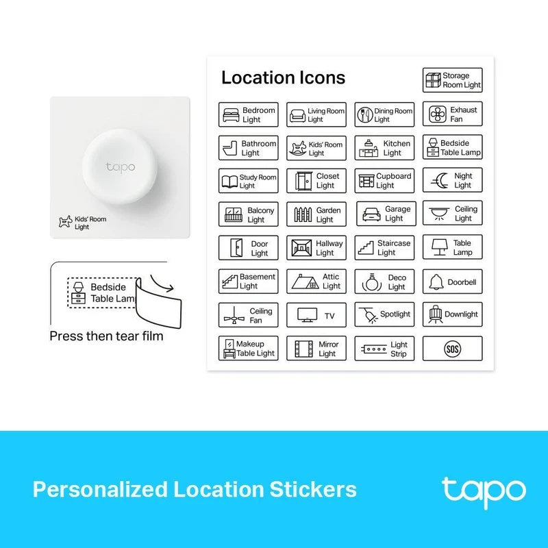 Tapo S200D | Smart Dimmer Schalter benutzerdefinierten Aktionen (Antippen, Drehen)