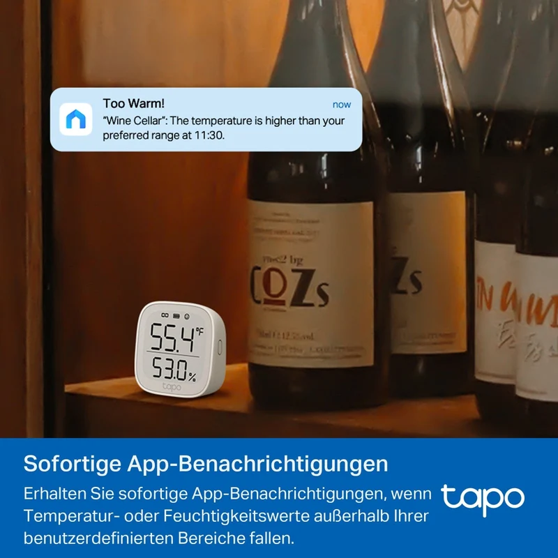 Tapo T315 | Smart Temperatur- und Feuchtigkeitsmonitor mit eingebauten Display
