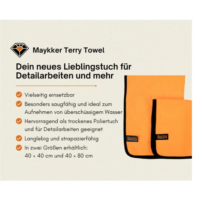MAYKKER Frot­tee­tuch - Microfaser