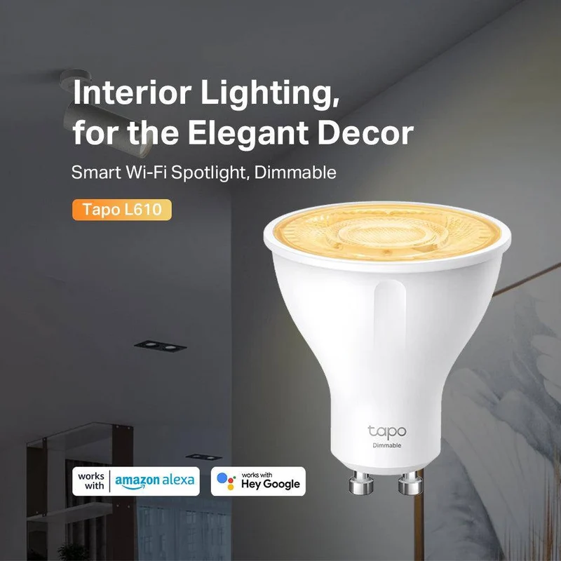 GU10 & 350 Lumen Tapo L610 | WLAN Spotlight Warmes Licht