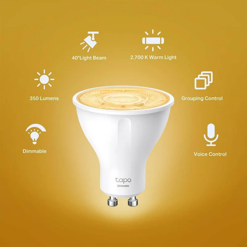 GU10 & 350 Lumen Tapo L610 | WLAN Spotlight Warmes Licht