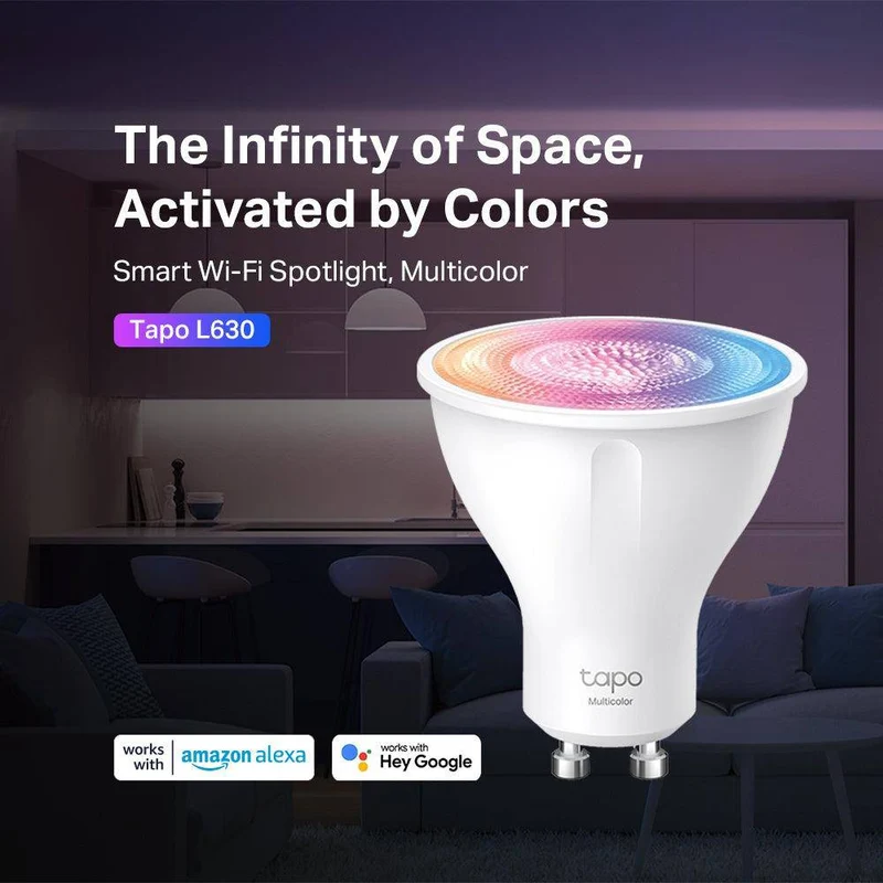 GU10 & 350 Lumen Tapo L630 | WLAN Spotlight mehrfarbig