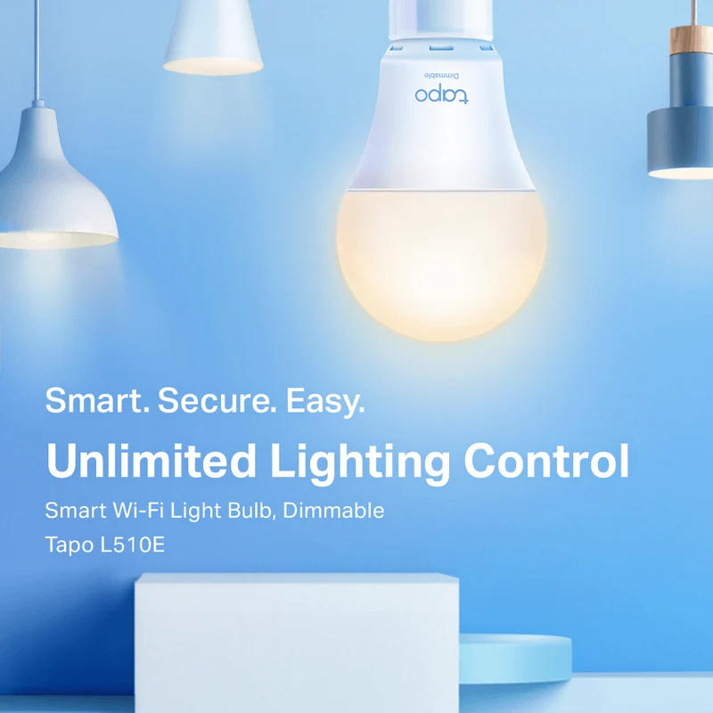 E27 & 806 Lumen Tapo L510E | WLAN Glühbirne Warmes Licht