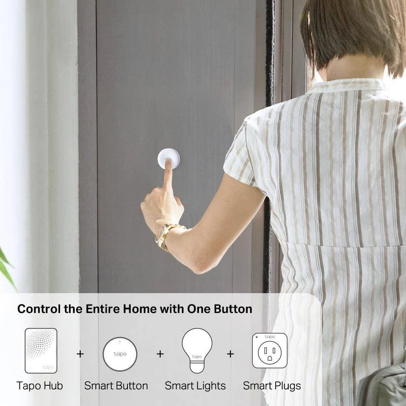 Tapo S200B | Smart Button mit benutzerdefinierten Aktionen (Antippen, Drehen)