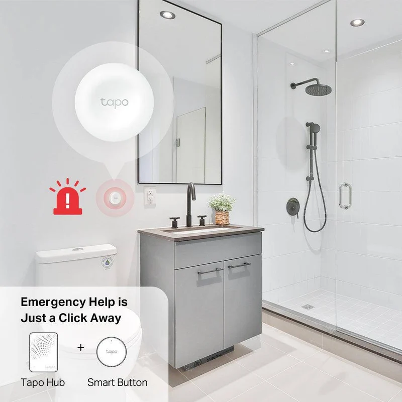 Tapo S200B | Smart Button mit benutzerdefinierten Aktionen (Antippen, Drehen)