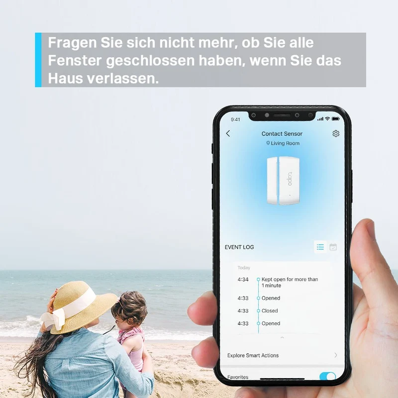 Tapo T110 | Smart Kontakt Sensor für Fenster-/Türsicherung