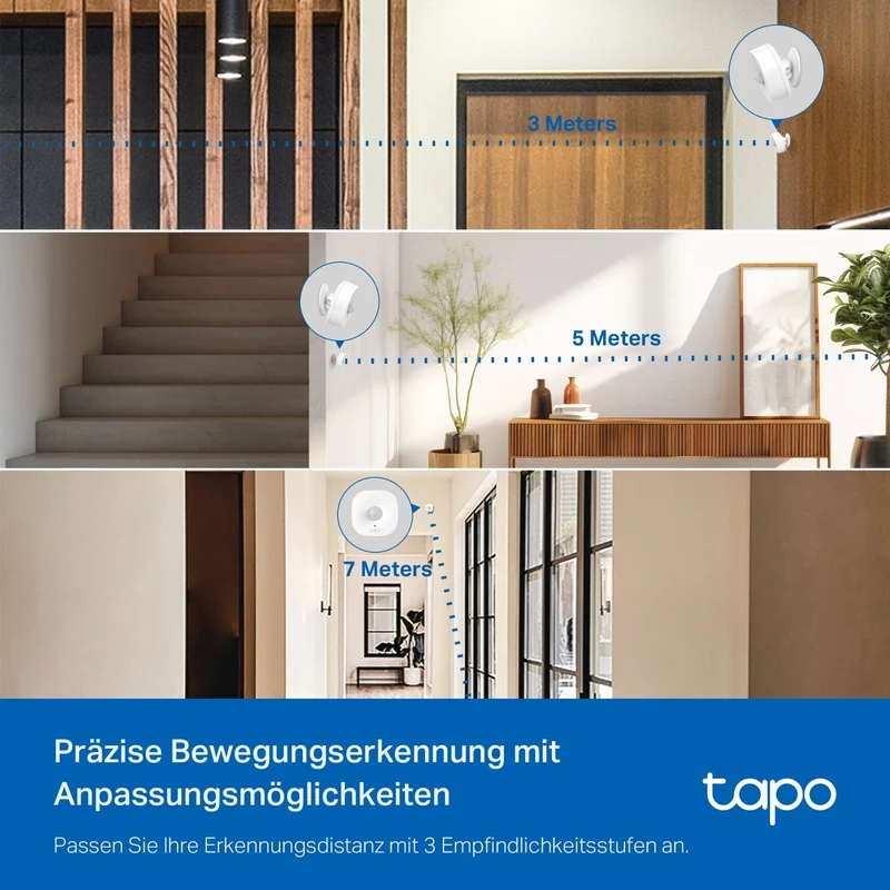 Tapo T100 | Smart Bewegungsmelder mit sofortigem Alarm