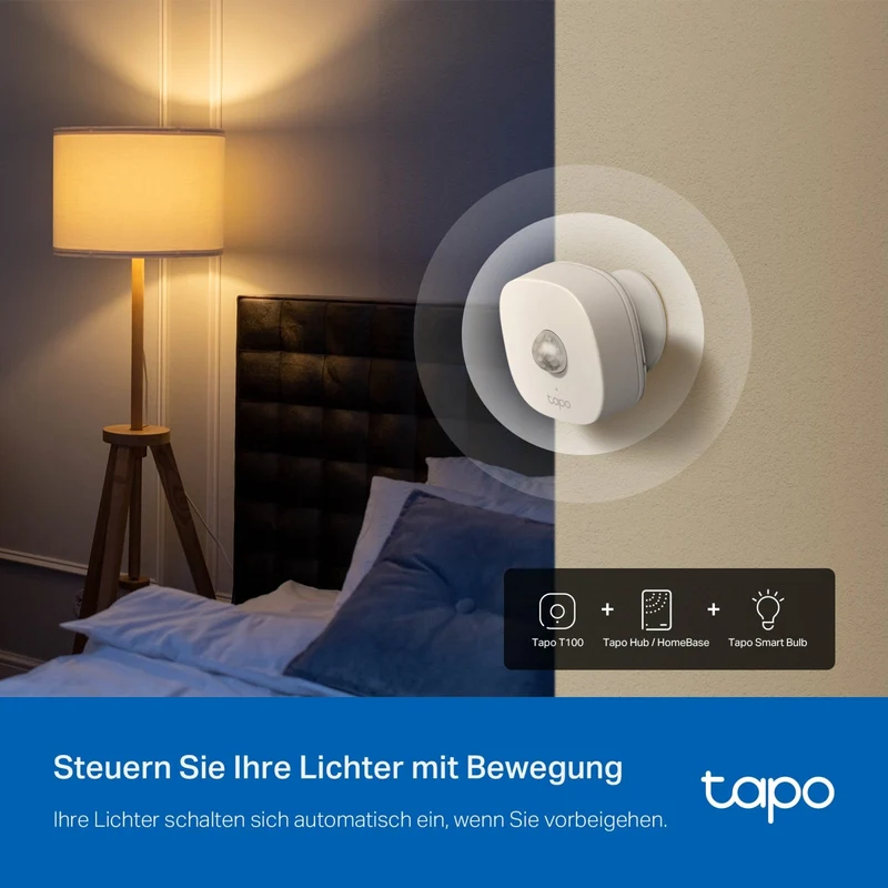 Tapo T100 | Smart Bewegungsmelder mit sofortigem Alarm