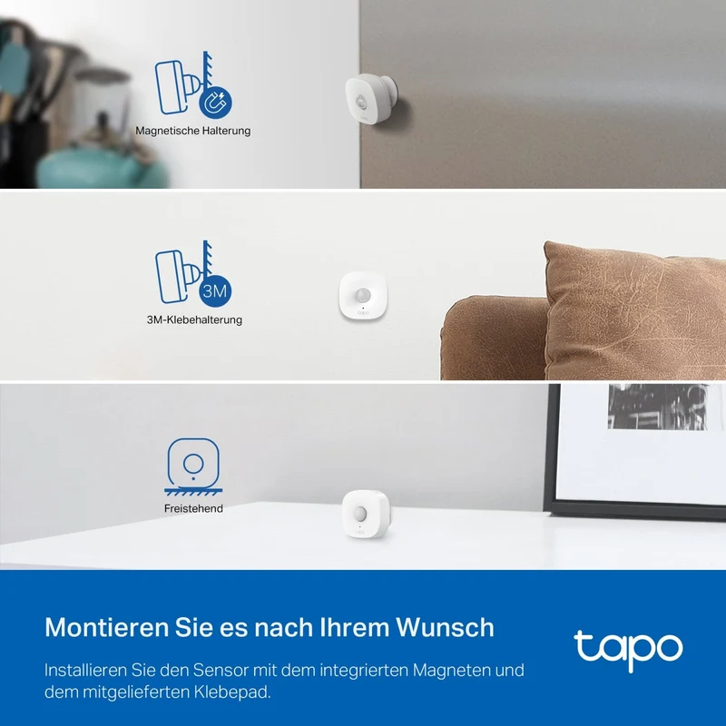 Tapo T100 | Smart Bewegungsmelder mit sofortigem Alarm
